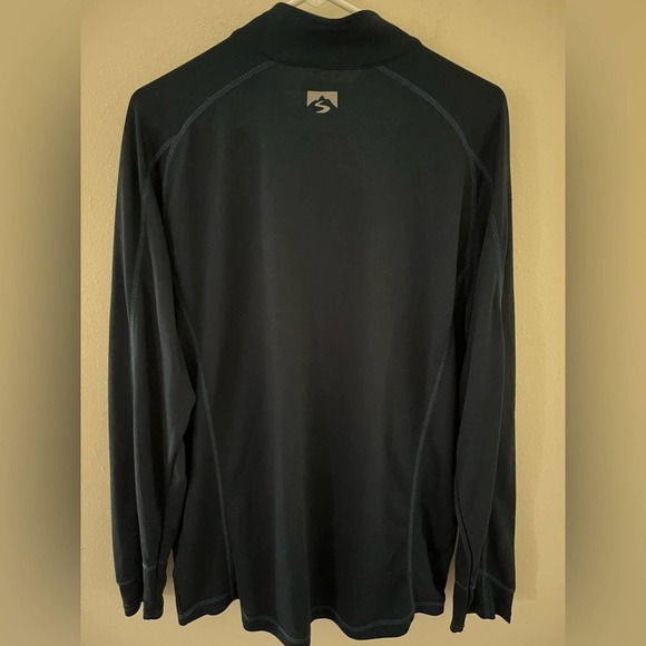 Storm Creek Bamboo/ Polyester Quarter Zip Sweater Steamboat Colorado Ski Logo - Picture 3 of 4